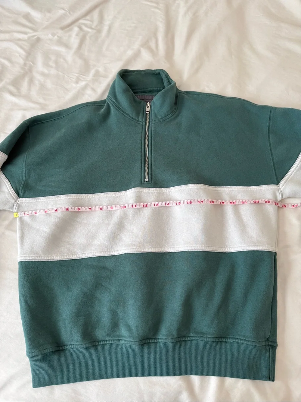 Abercrombie & Fitch Essential Half-Zip Sweatshirt Mallard Green Men’s Medium
